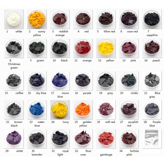 

STOK TERBATAS Candle Dye Chips Oil Based for Wax Natural / Pewarna Lilin Keping