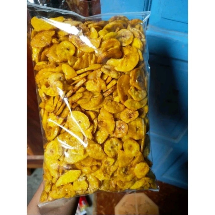

TERLENGKAP rempesan kripik pisang enak renyak 500 gram manis rasa nangka premium
