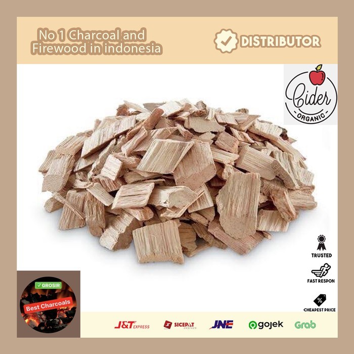 

LIMITED EDITION Kayu Bakar Smoke Wood Chips 1Kg Apel Pellet Premium Quality