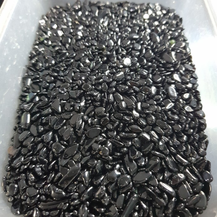 

LIMITED EDITION Black Tourmaline Mini Chips 3-6mm 100 gram