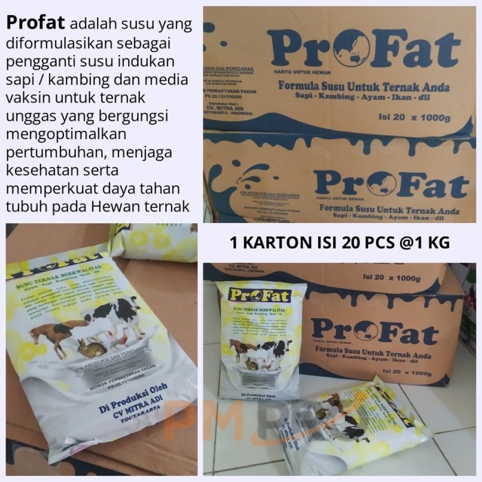 Profat 1 Dus Susu Profat Untuk Penggemukan Hewan Ternak Atau Pengganti Indukan Anak Sapi Kambing