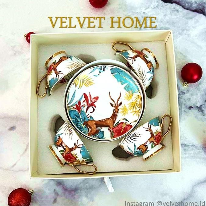 

Super Murah!, Hampers Teacup Tea Cup Gelas Cangkir Rusa Kado Natal Imlek Lebaran