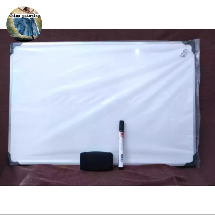 

Papan Tulis/Whiteboard Mini Uk 60cmx80cm Free Spidol + Penghapus