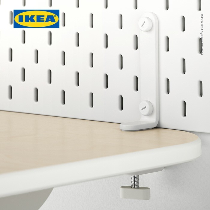 

IKEA SKDIS Konektor Meja Dengan Papan Pegboard Isi 2pcs