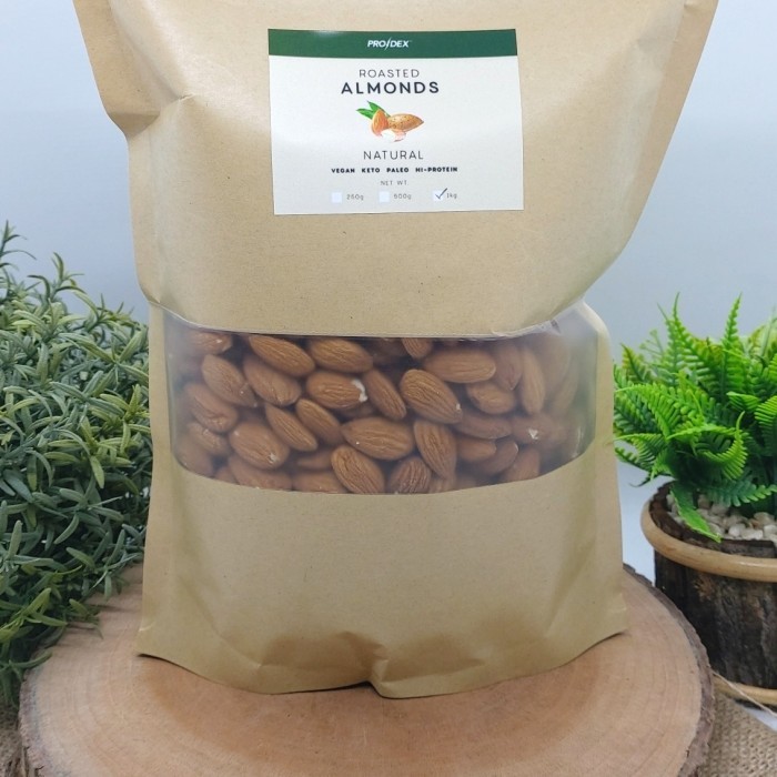 

Roasted Almonds / Kacang Almond Panggang 1Kg - Diet, Snack, Sehat,