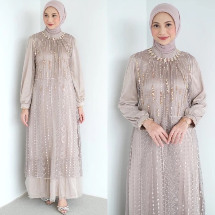 Inara Dress Stl Sarah The Label Gamis Muslim Dress Kondangan Pesta