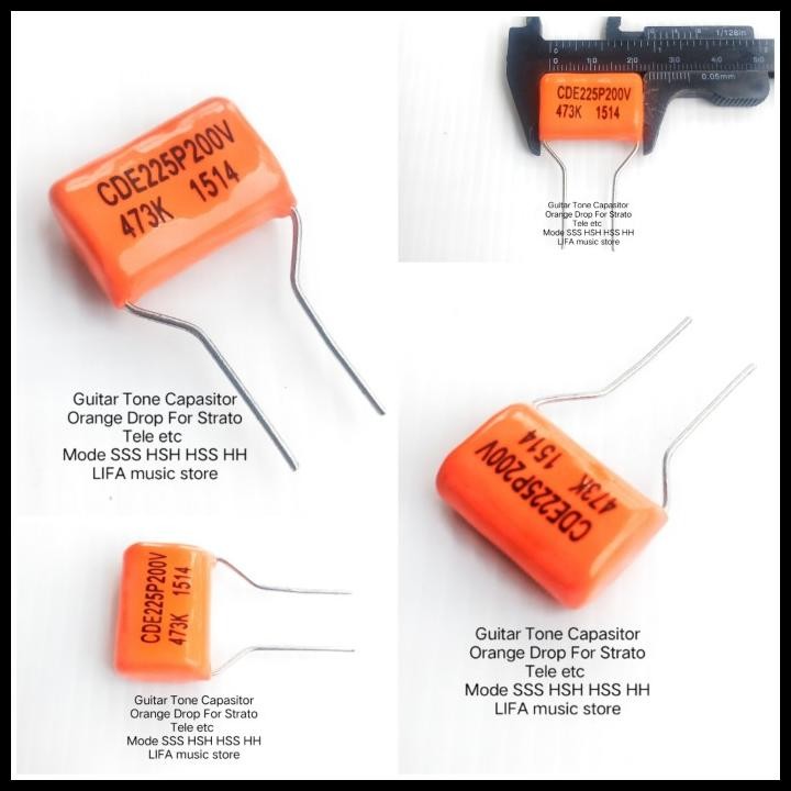 Terlaris Guitar Capasitor Orange Drop Usa 473J 200V Good Quality