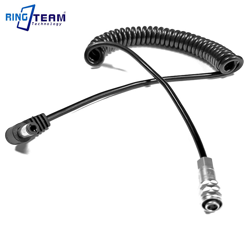 MEWO Coiled Spiral Power Cable DC 5525 5.5X2.5mm to Weipu FS6 for BMPCC4K BMPCC 4K Blackmagic Pocket