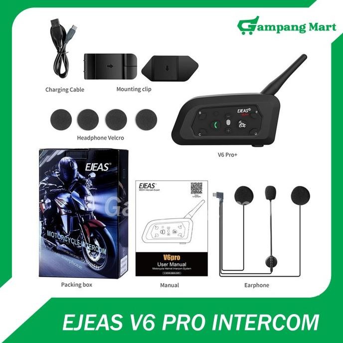 Bluetooth Intercom Helm EJEAS V6 PRO