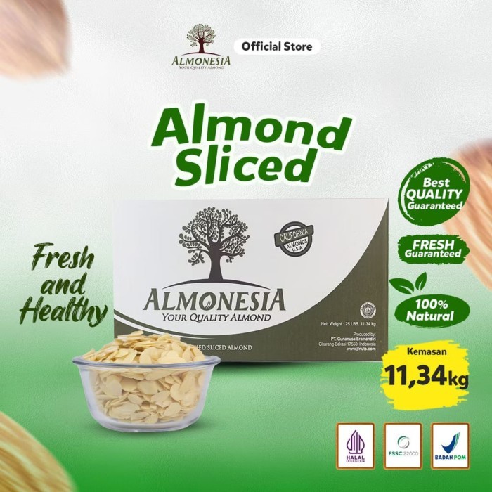 

Almond Slice Almonesia Repack(100gr/500gr/1kg)