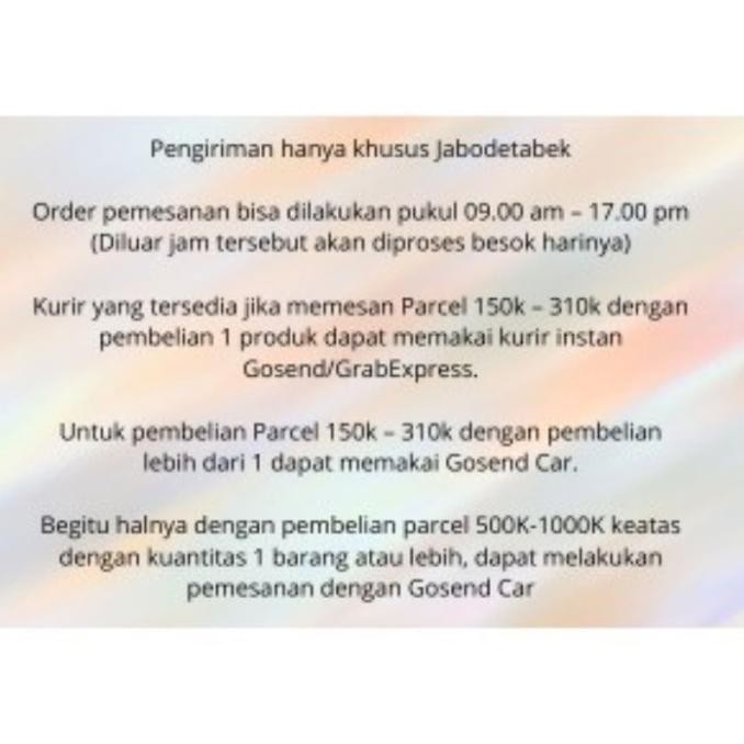 

Limited!, Sale Parsel/Parcel Lebaran Khusus