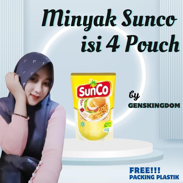 

[EXCLUSIVE LYLA X GENSKINGDOM PAYDAY] - MINYAK SUNCO ISI 4 POUCH MINYAK KELAPA SAWIT PREMIUM