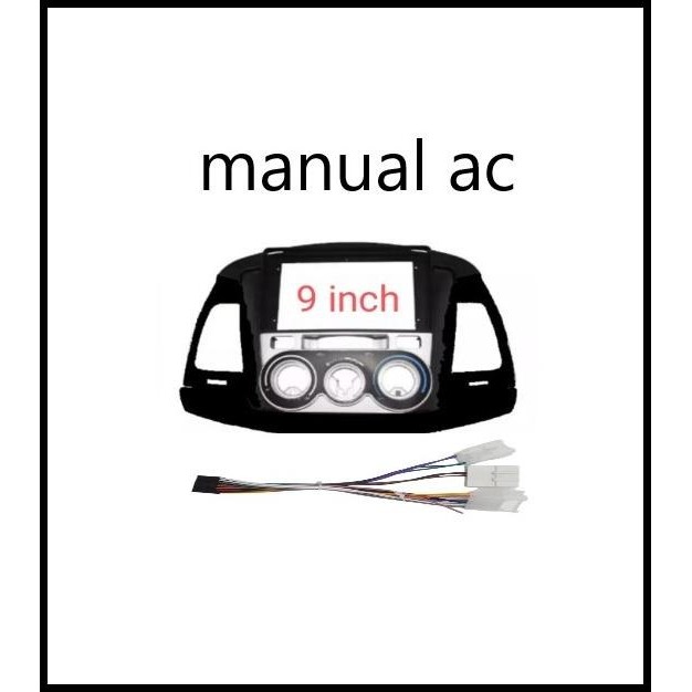 Frame Head Unit Android 9 Inch Toyota Innova 2005 - 2010