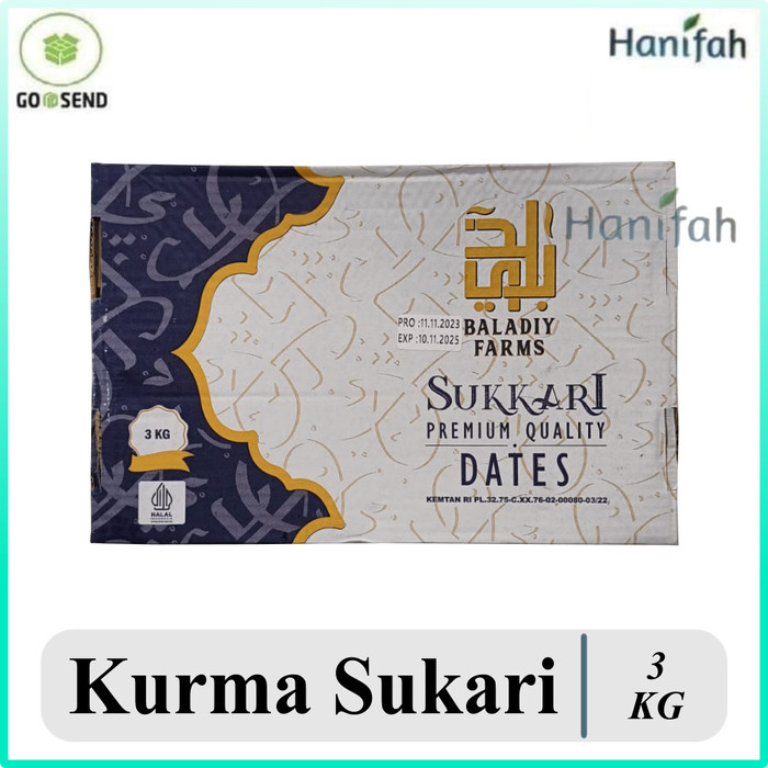 

Kurma Sukkari Premium 3kg Original Kurma Sukari 3 kg Premium