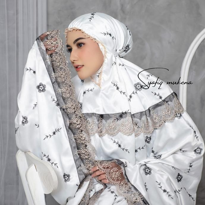 Terjangkau Mukena Dewasa Latanza Satin Velvet Premium Renda