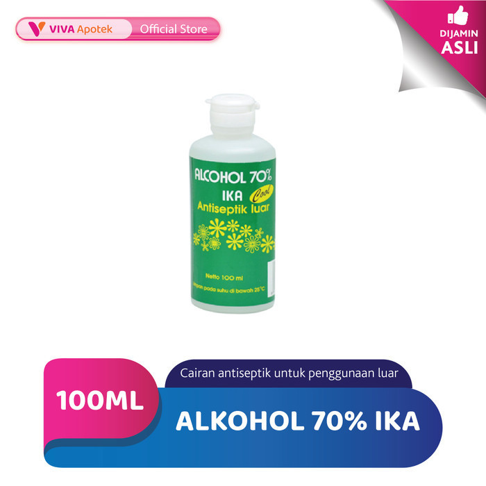 Alkohol 70% IKA untuk Membersihkan Luka (100 ml)