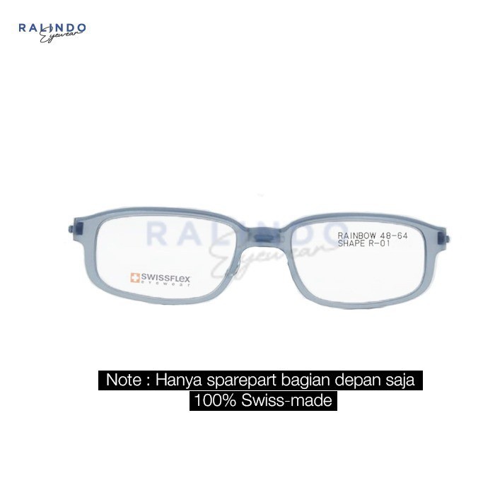 Front Frame Kacamata Swissflex Eyewear - Rainbow 01 / Size 48 #Gratisongkir #Sale #Discount