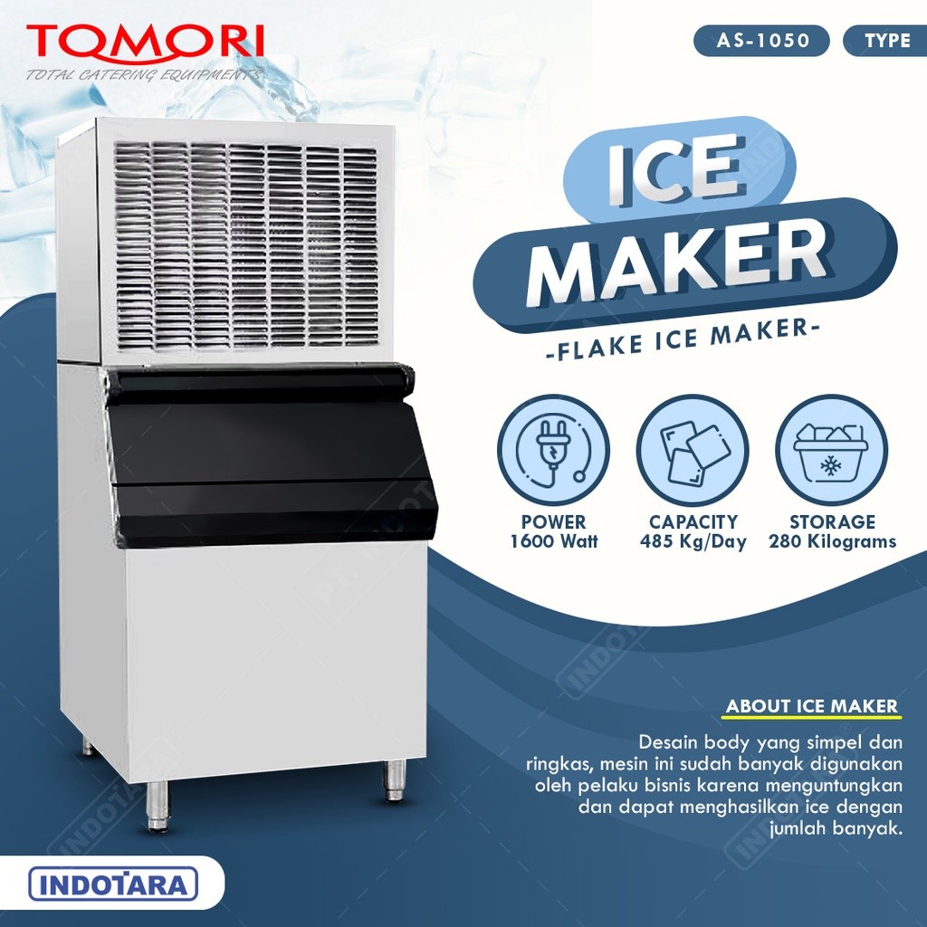 Mesin Pembuat Es Kubus / Ice Maker AS-1050 TOMORI ICE CUBE