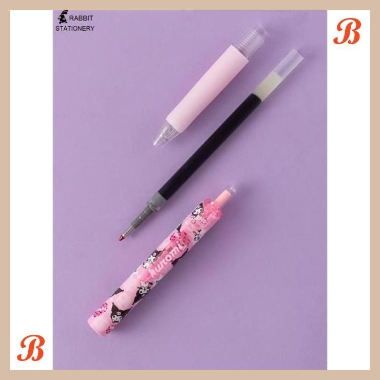 

| KK | PULPEN/GELPEN KUROMI MODEL CETEK KLIK SANRIO PENA-RABBIT STATIONERY