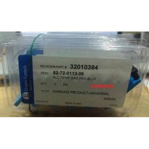 

Promo Disposable Pen Blue Marker,Barton Chart Paper Recorder 82-72-0113-06 COD