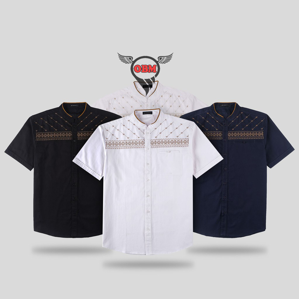 Baju Pria Lebaran Idul Fitri 2025 Koko Pria Lengan Panjang Bju Koko Cowok Premium Quality Kemeja Pri