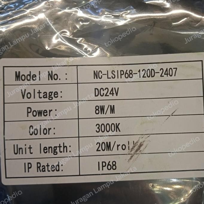 Sale Led Strip Outdoor Dc 24V 20M Lampu Strip Selang 20 Meter Waterproof