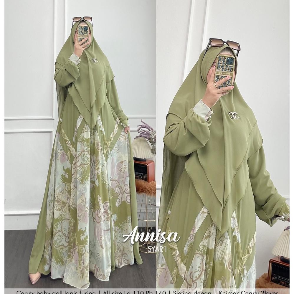 CR - Khadijah Humaira Gamis Syari Ceruty Babydoll Annisa TERLARIS
