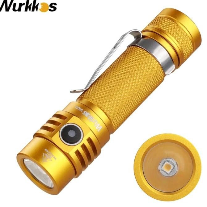 Promo Wurkkos Wk03 Golden Tlf Edition Led Nichia 519A 5000K High Cri 1200Lumen Usb C