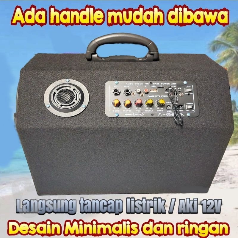 Speaker Aktif Bluetooth 10 Inch Karaoke Rakitan