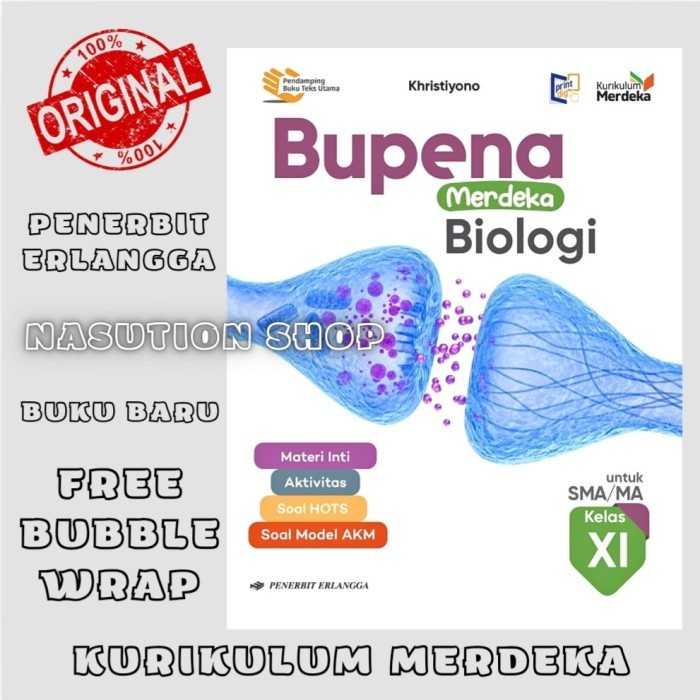 

Buku Bupena Biologi Kelas 2 / Xi 11 Sma Erlangga Kurikulum Merdeka Km Original