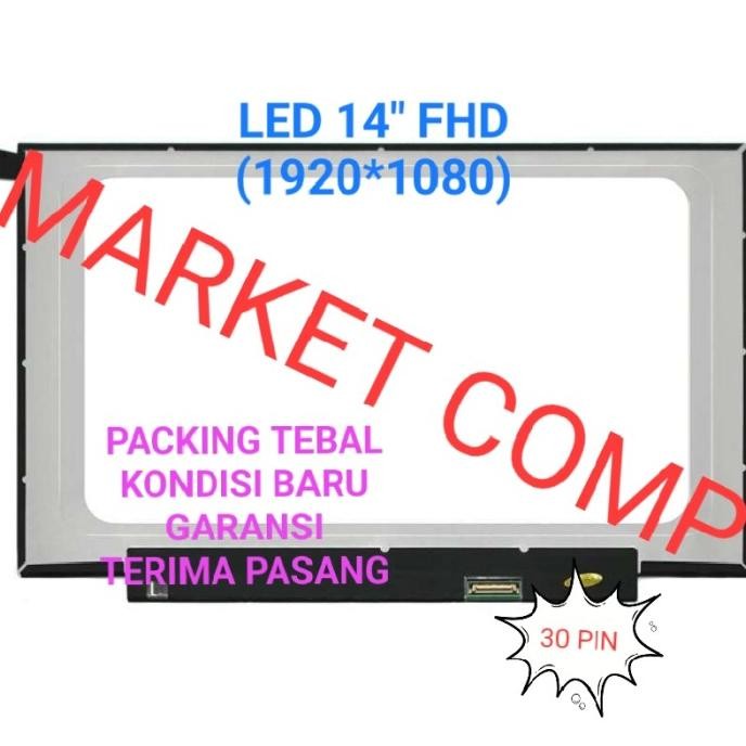 New Layar Led Lcd Asus Vivobook 14 A1400 A1400E A1400Ea A1400K A1400Ka A1400Ea-Fhd323 A1400Ea-Fhd752
