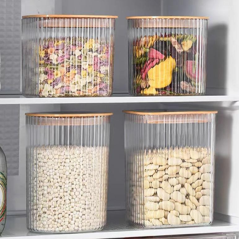 COD Toples Plastik Tutup Kayu | Toples Plastik Serbaguna | Toples Plastik Cantik Lebaran | Toples Ae