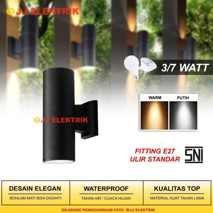 Lampu Dinding Minimalis Tabung / Lampu Pilar / Lampu Teras