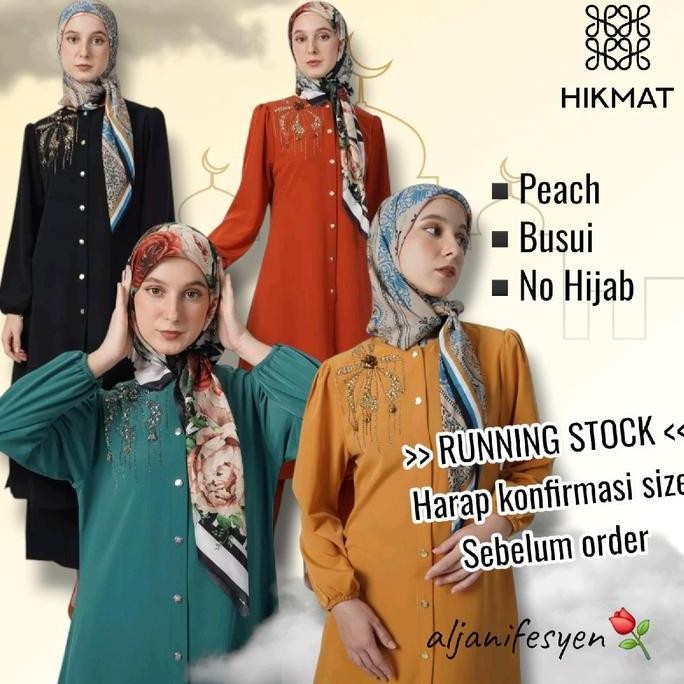 New Trend, Abaya Hikmat Fashion Original Ut4418-02