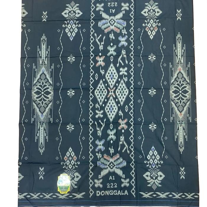 HRG DISKON Sarung Donggala 3D Rayon TR HITAM