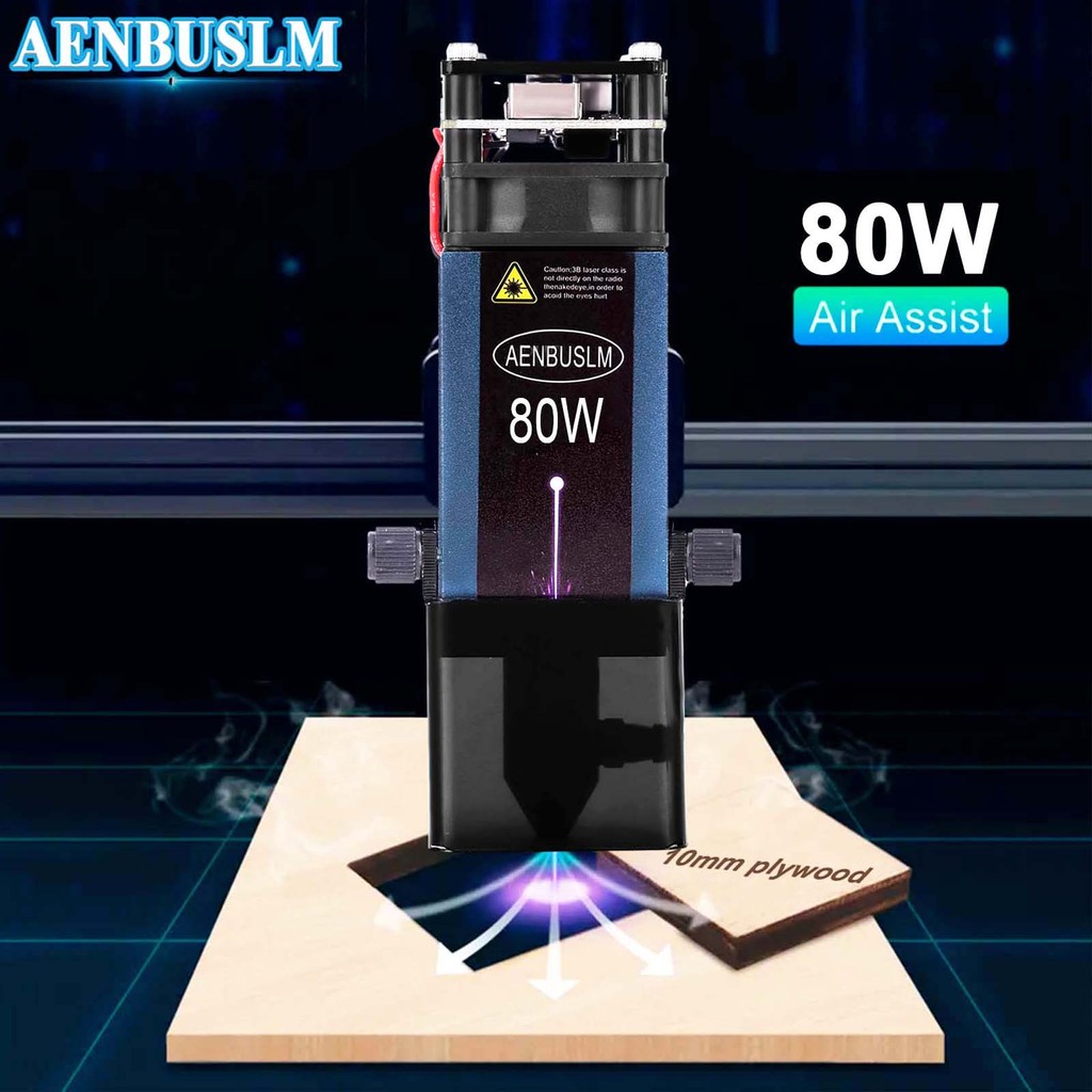 FIDU 40W / 80W Laser Module 450nm TTL/PWM Laser Head for Laser Engraving CNC Router Machine Laser Cu