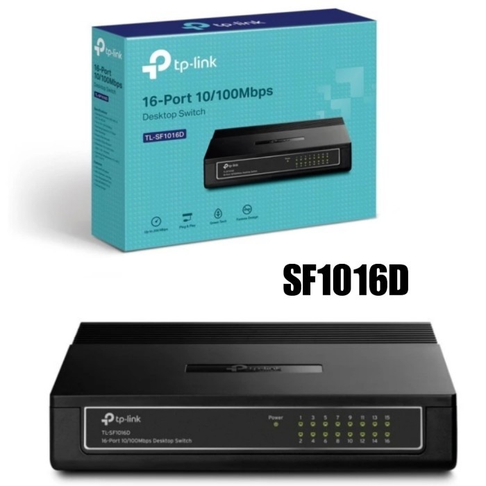 TP-Link TL-SF1016D 10 /100 Mbps Desktop Switch Hub Tplink