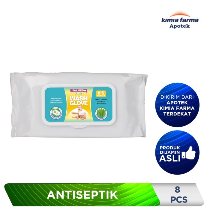 FALMED BABY WASH GLOVE 8 PCS / LAP MANDI / KIMIA FARMA