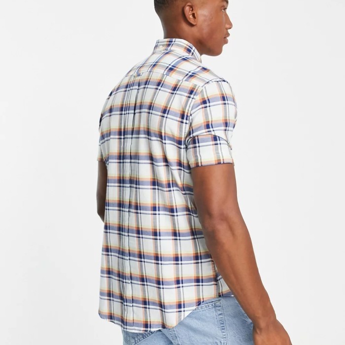 Ben Sherman Check Shirt Sky Original