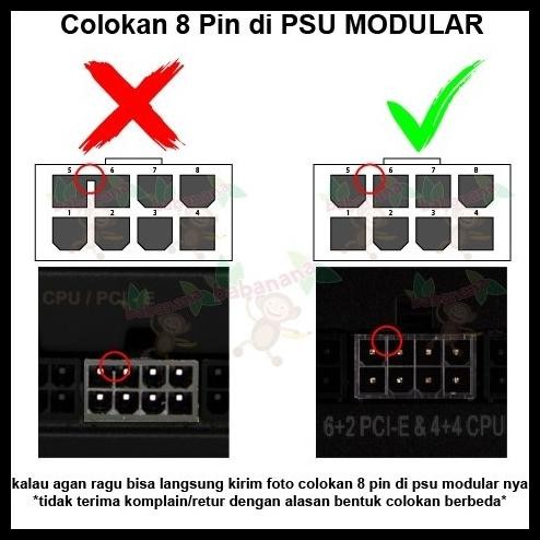 Terlaris Kabel Modular Corsair Pcie 8 Pin To 6+2 For Mining Power Vga Psu Good Quality