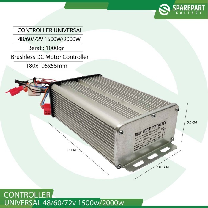 HARGA DISC - BLDC Motor Controller Universal 48/60/72v 1500W