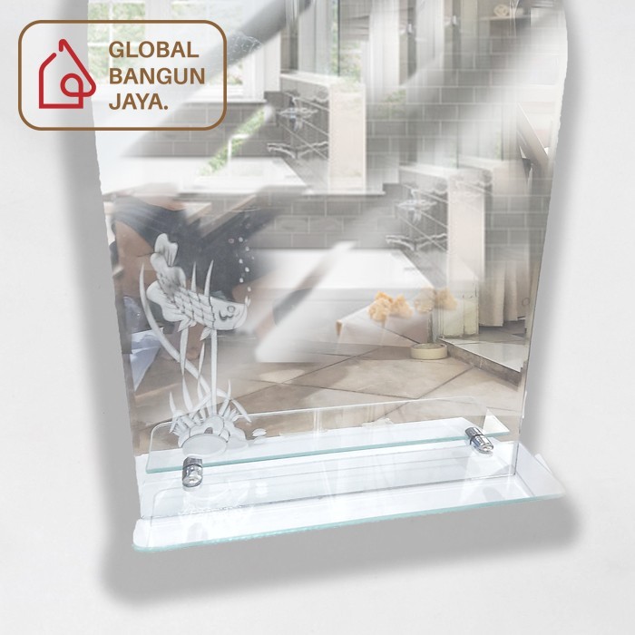 KMR - CERMIN KAMAR MANDI PERSEGI PANJANG / CERMIN MURAH
