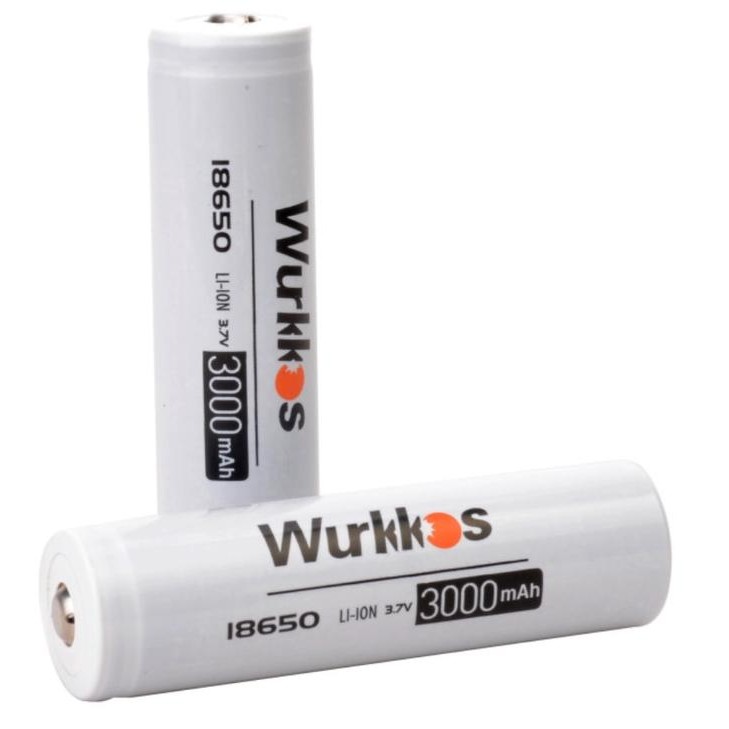 Battery Wurkkos 18650,3000Mah Original Wurkkos Li-Ion 3,7V Baterai