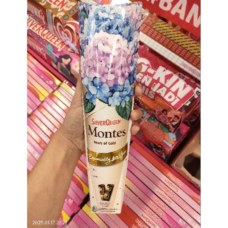 TERMURAH Coklat Valentine SilverQueen Montes 2x50gr Kado Bentuk Love Hampers Gift VE29