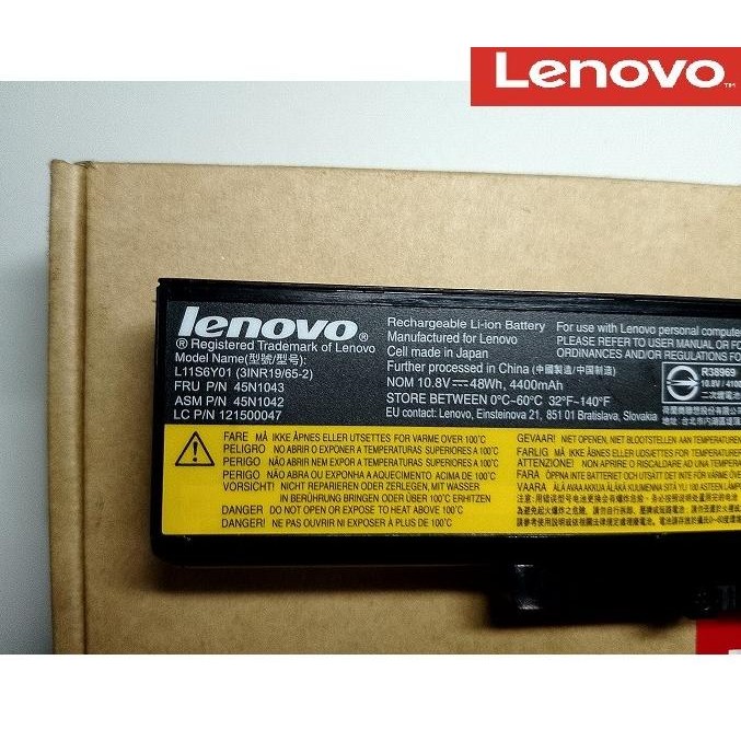 New Baterai Laptop Lenovo Thinkpad E330 E335 E430 E435 E440 75 + Original