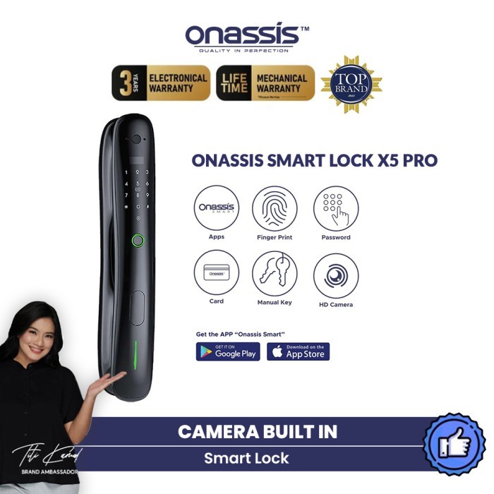 ONASSIS SMART LOCK X5 PRO CAMERA BUILT IN