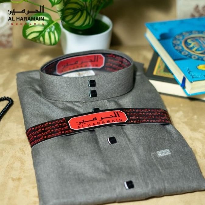 New Item, Al Haramain Jubah Woll Putih & Warna Gamis Pria Dewasa Kancing Premium