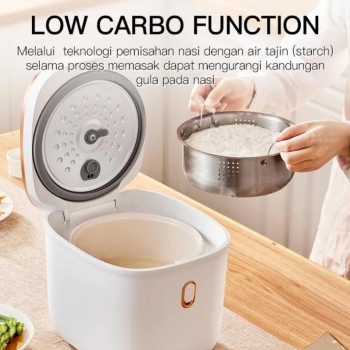 Murah Mecoo Low Carbo Low Sugar Rice Cooker 1.5L_Rice Cooker Rendah Gula 400