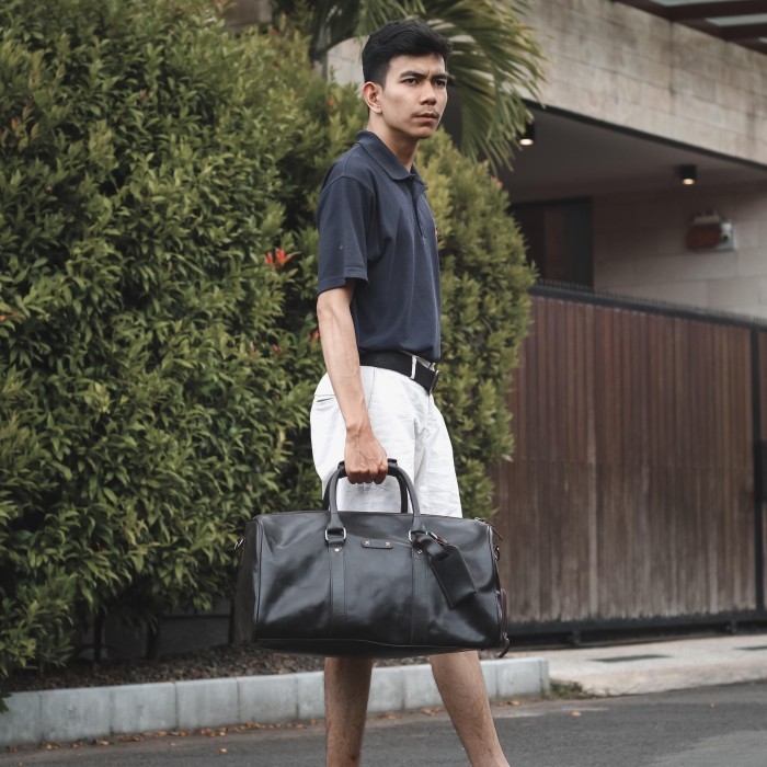 MANHATTAN DUFFLE BAG - Kael Leather Goods - Tas Kulit Asli -Travel Bag