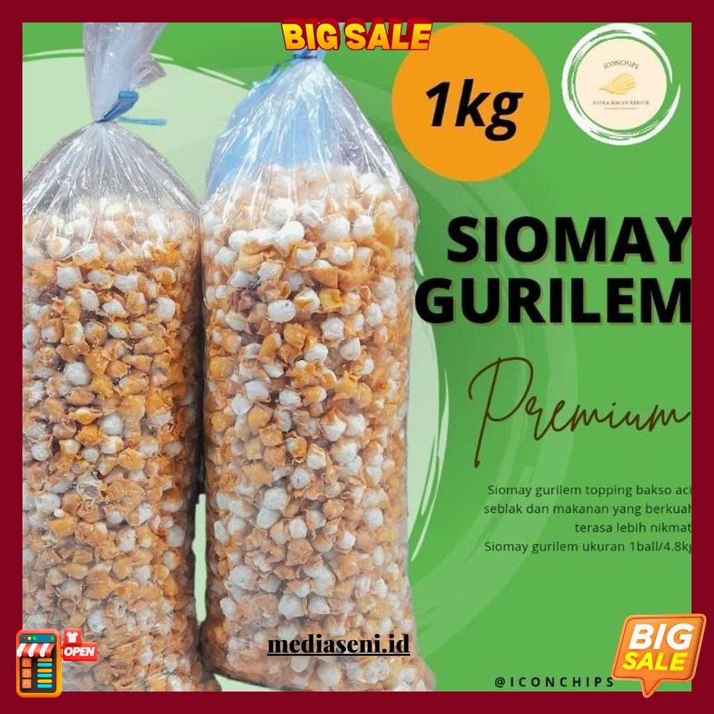 

Siomay Mini /Gurilem 1Kg Topping Baso Aci/Seblak Gratis Ongkir
